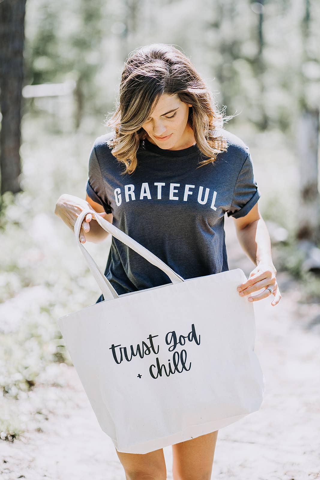 Trust God And Chill - Jumbo Reusable Tote
