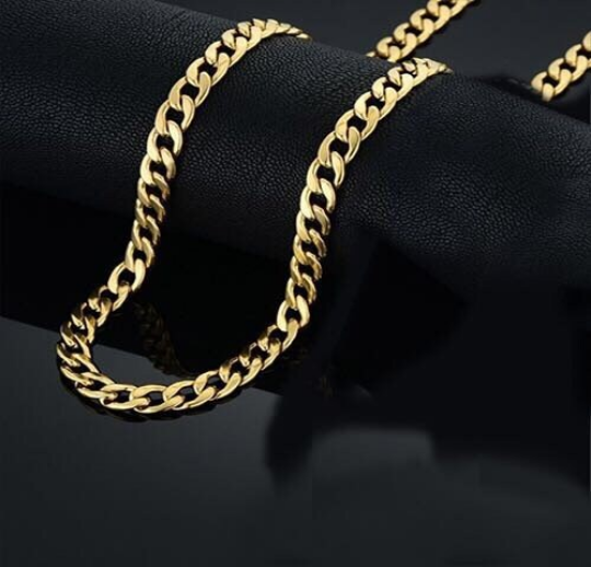 Mark 18K Gold Plated Cuban Link Chain Necklace
