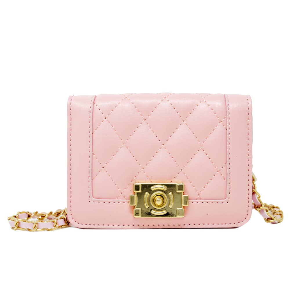 Tiny Quilted Max Flap Mini Bag.