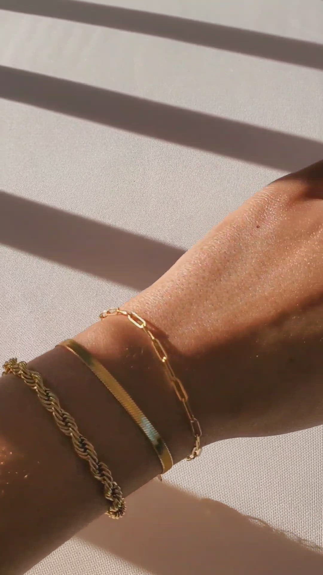 Camden Gold Rope Chain Bracelet